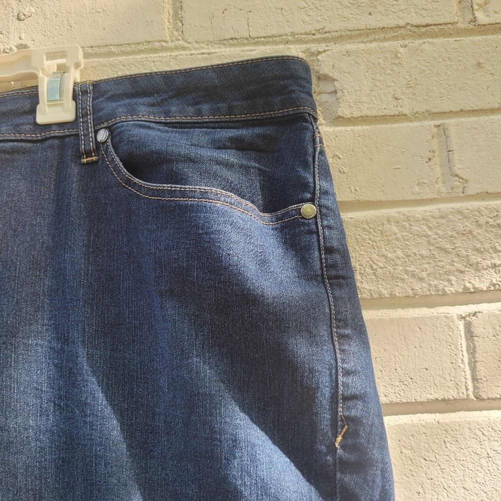 Torrid Skinny Jeans Dark Wash Mid Rise Plus Size Size 26 Short - Picture 7 of 13